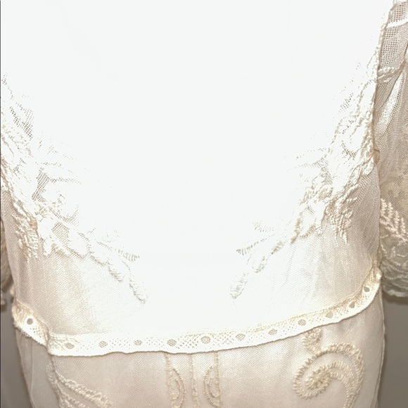 Zara Women’s Cream Lace Mesh Only, Size Medium - Picture 6 of 11